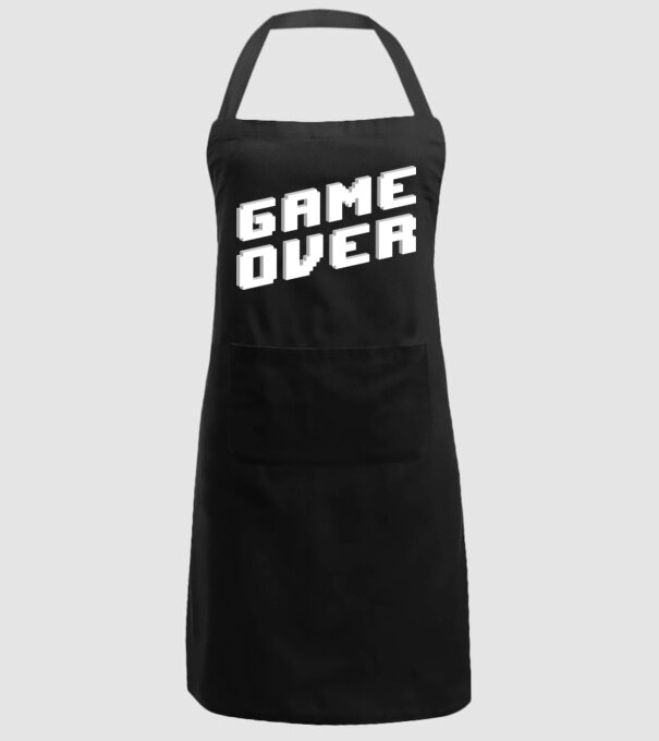 Game over minta fekete pólón