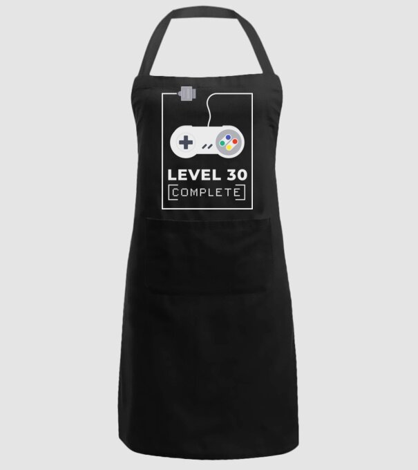 Level 30 minta fekete pólón