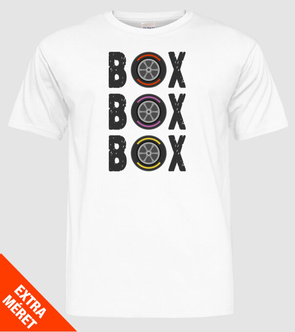 Forma 1 - Box minta fehér pólón