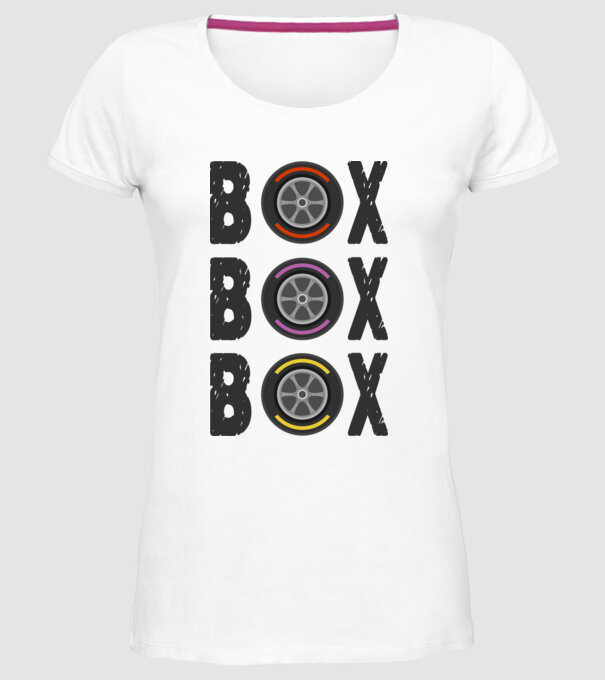 Forma 1 - Box minta fehér pólón