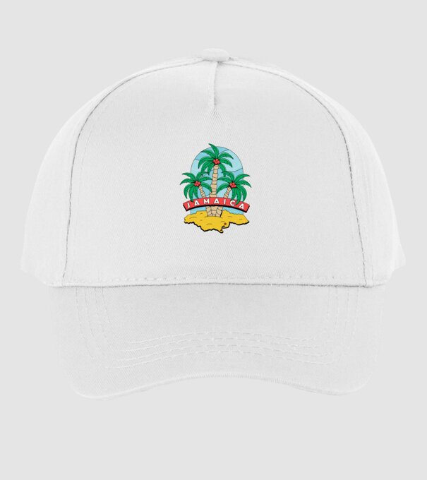Jamaica minta fehér pólón