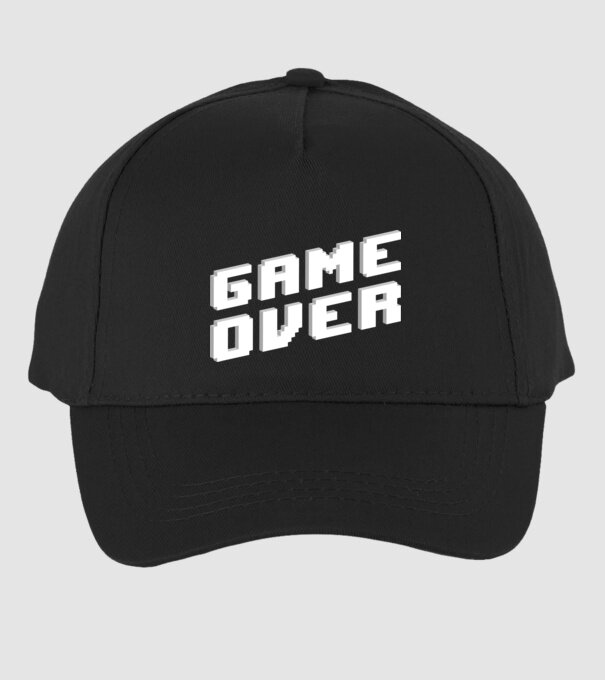Game over minta fekete pólón