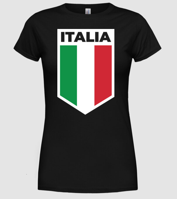 Italia minta fekete pólón