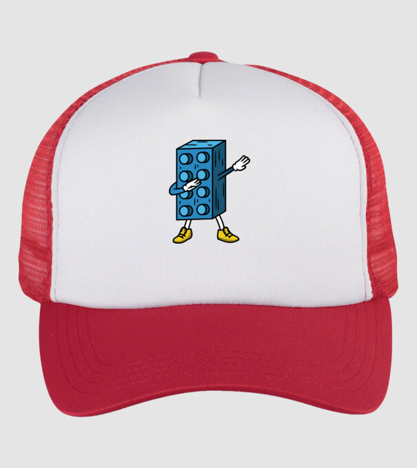 Lego dab minta fehér/piros pólón