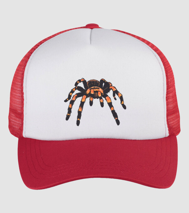 Tarantula minta fehér/piros pólón