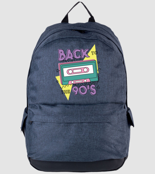 Back to the 90's minta farmerkék pólón