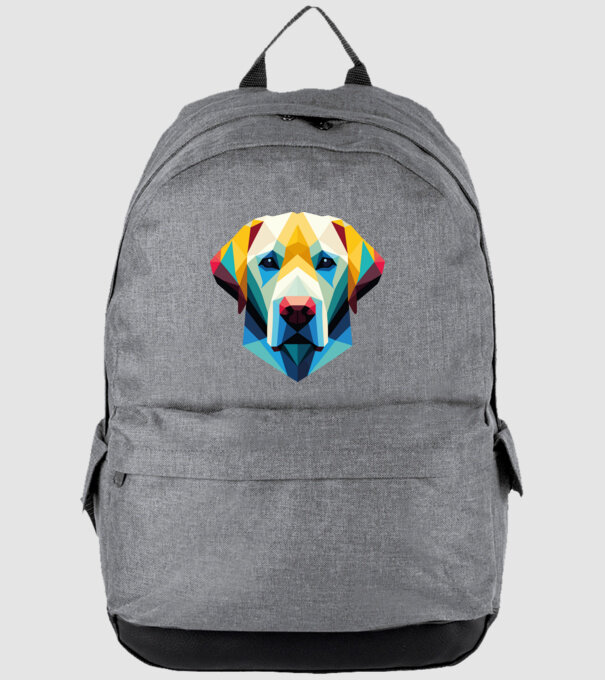 Labrador minta szürke pólón
