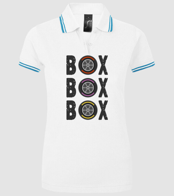 Forma 1 - Box minta fehér pólón