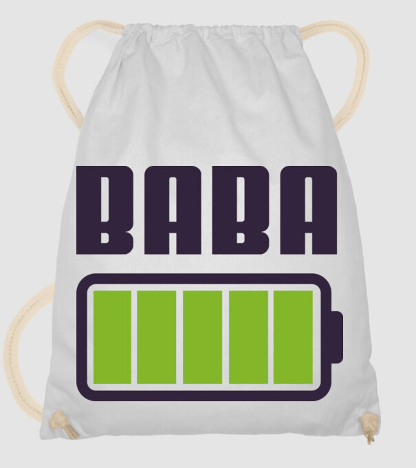 Baba minta fehér pólón