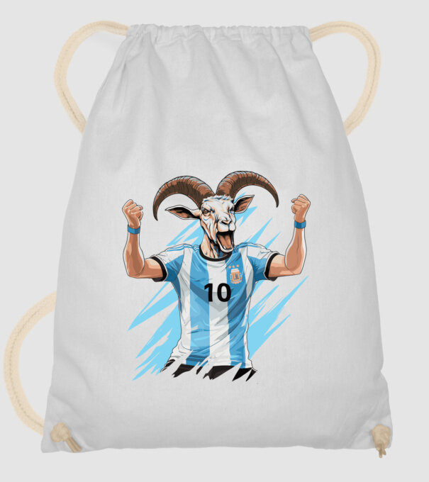 Messi a GOAT minta fehér pólón
