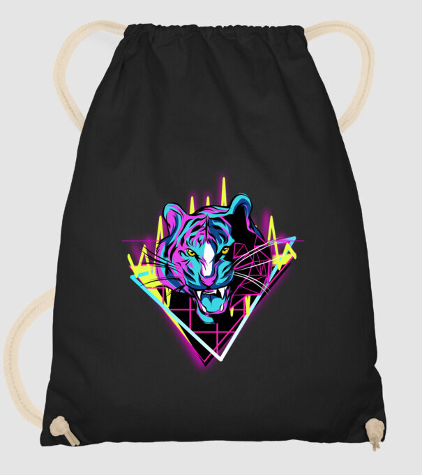 Neon Tigris minta fekete pólón