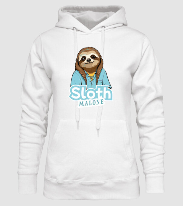 Sloth Malone minta fehér pólón