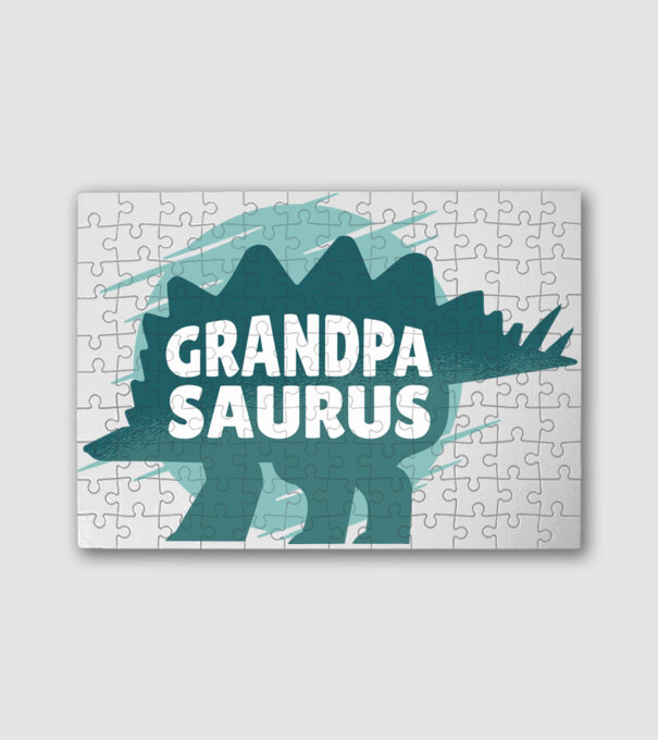 Grandpasaurus minta fehér pólón