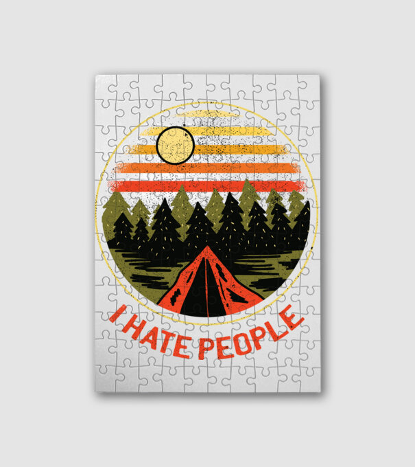 I hate people minta fehér pólón