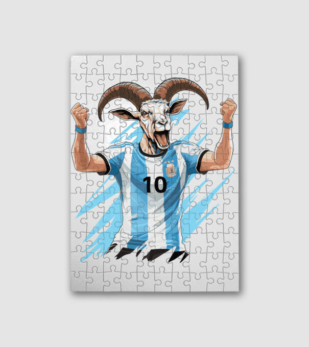 Messi a GOAT minta fehér pólón