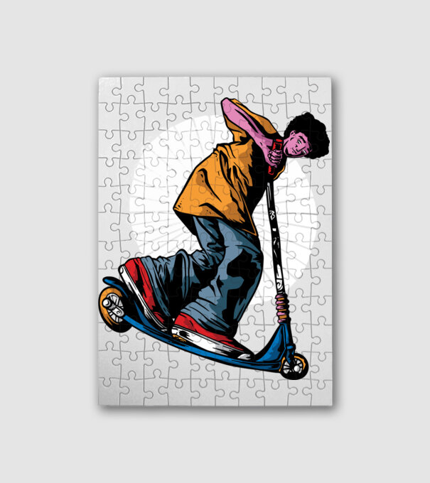 Roller minta fehér pólón