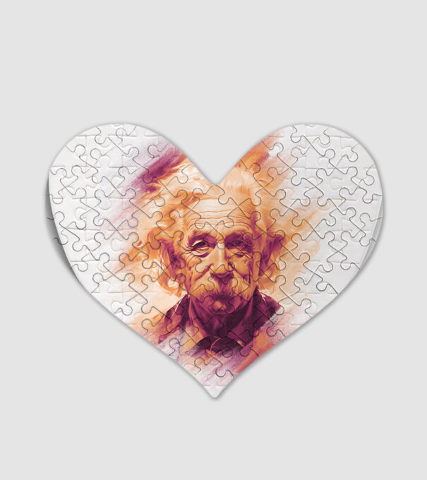 Albert Einstein minta fehér pólón
