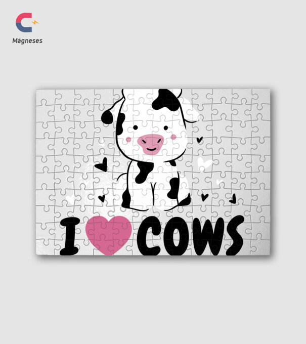 I love cows minta fehér pólón