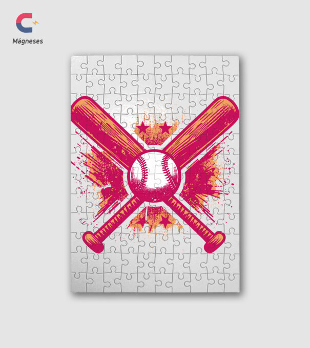 Baseball minta fehér pólón