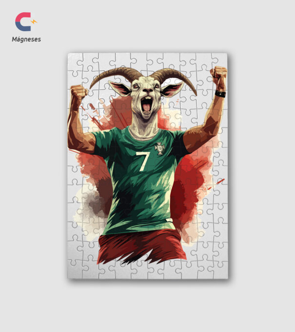 CR7 - The Goat minta fehér pólón