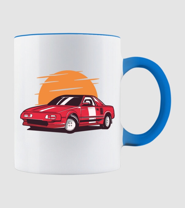 Toyota MR 2 minta világoskék pólón
