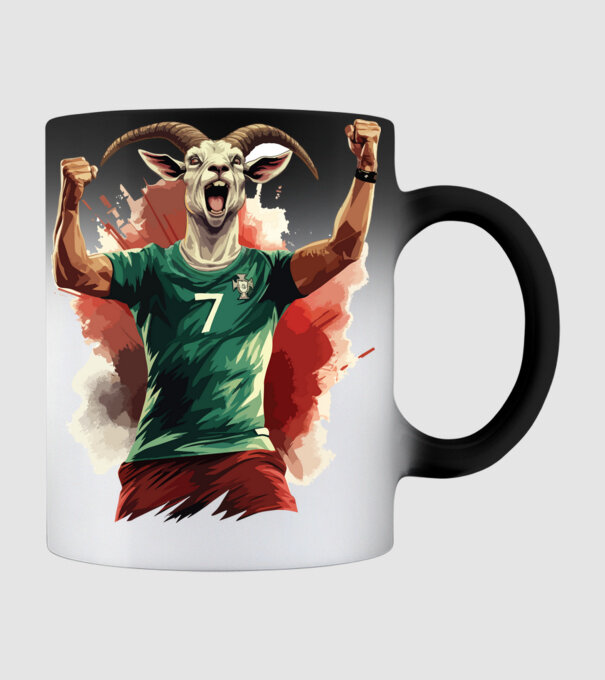 CR7 - The Goat minta fekete pólón