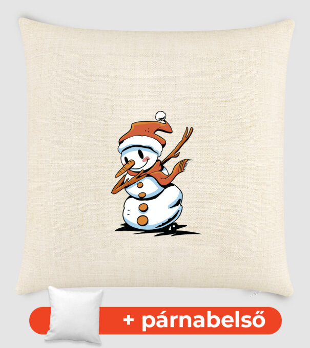 Hóember dab minta homokszín pólón