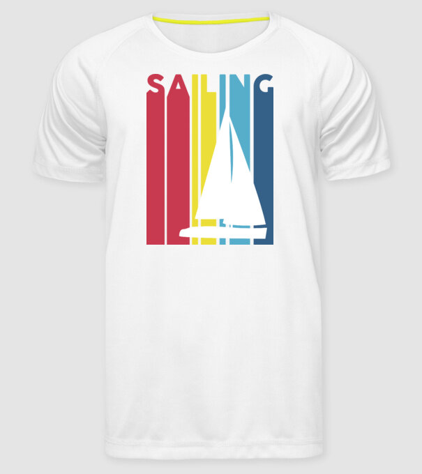 Sailing minta fehér pólón
