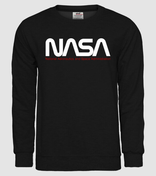 NASA 3 x2 minta fekete pólón