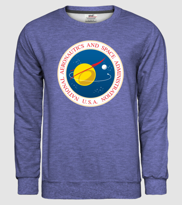 NASA Seal minta farmerkék pólón