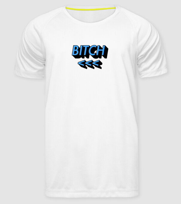 Bitch v2 minta fehér pólón