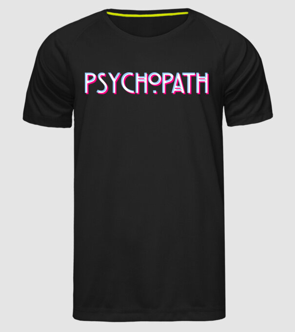 Psychopath - Glich v2 minta fekete pólón