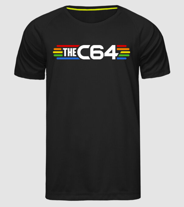 THEC64 minta fekete pólón