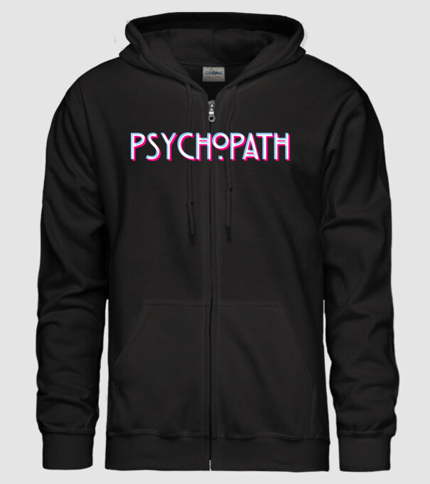 Psychopath - Glich v2 minta fekete pólón