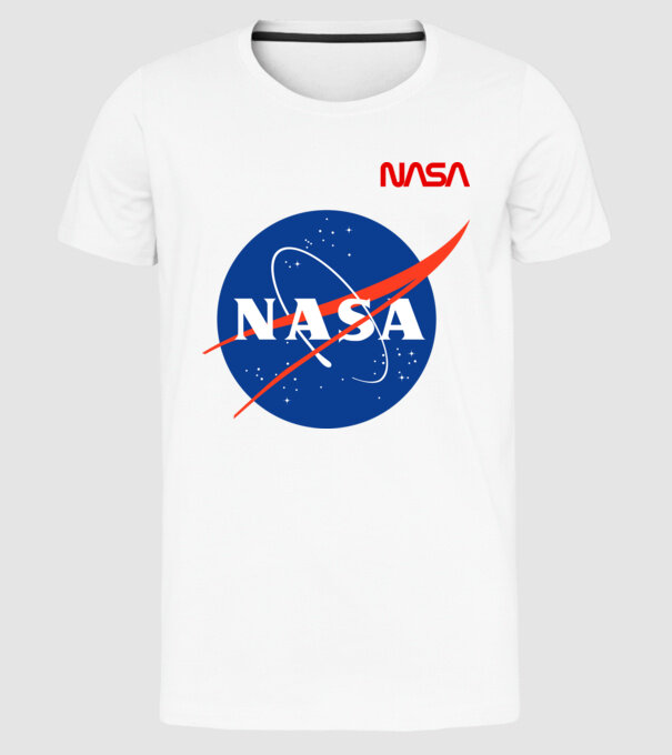 NASA Emblem v2 minta fehér pólón