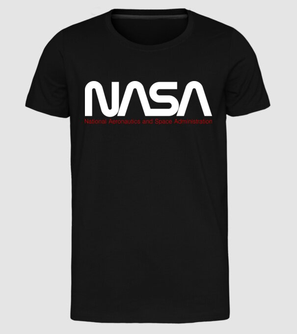 NASA 3 x2 minta fekete pólón