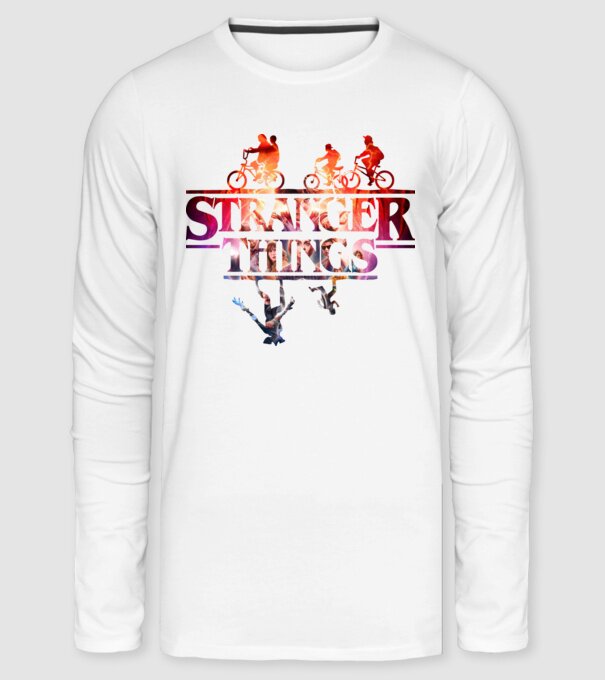 Stranger Things v2 minta fehér pólón