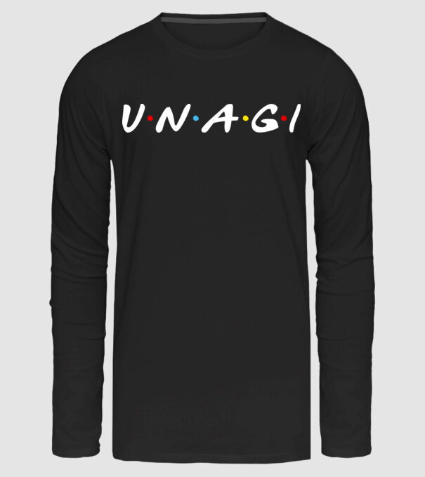 Unagi minta fekete pólón