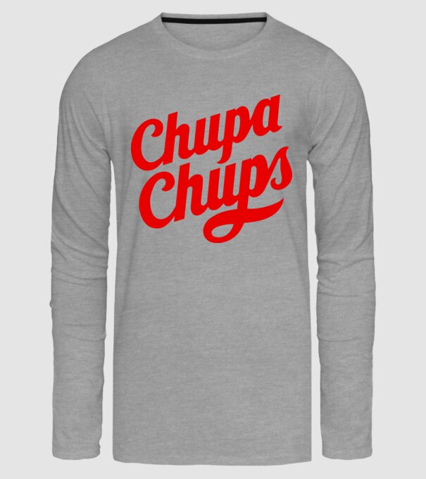 Chupa Chups minta szürke pólón