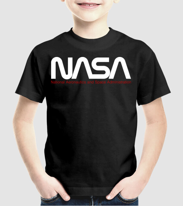 NASA 3 x2 minta fekete pólón