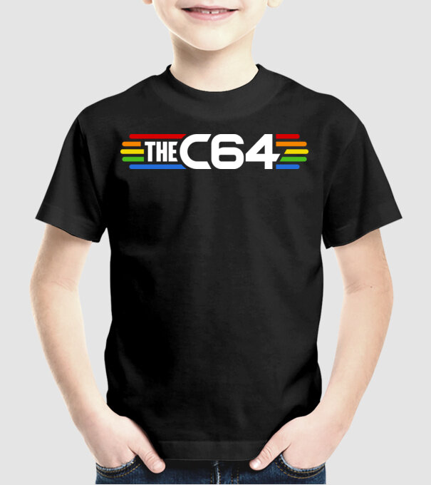 THEC64 minta fekete pólón