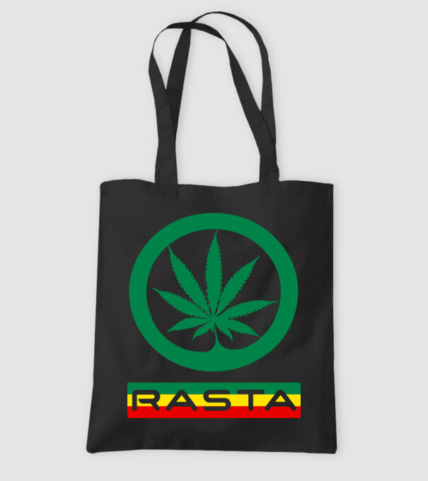 RASTA minta fekete pólón
