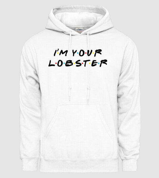 Your Lobster minta fehér pólón