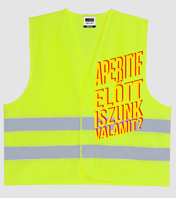 Aperitif minta neonsárga pólón