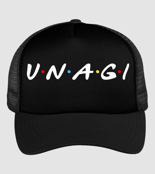Unagi minta fekete pólón