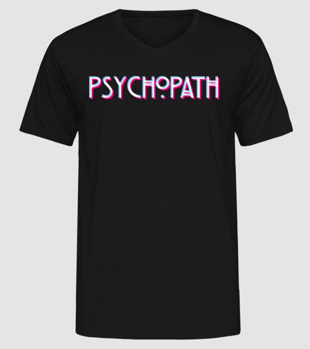 Psychopath - Glich v2 minta fekete pólón