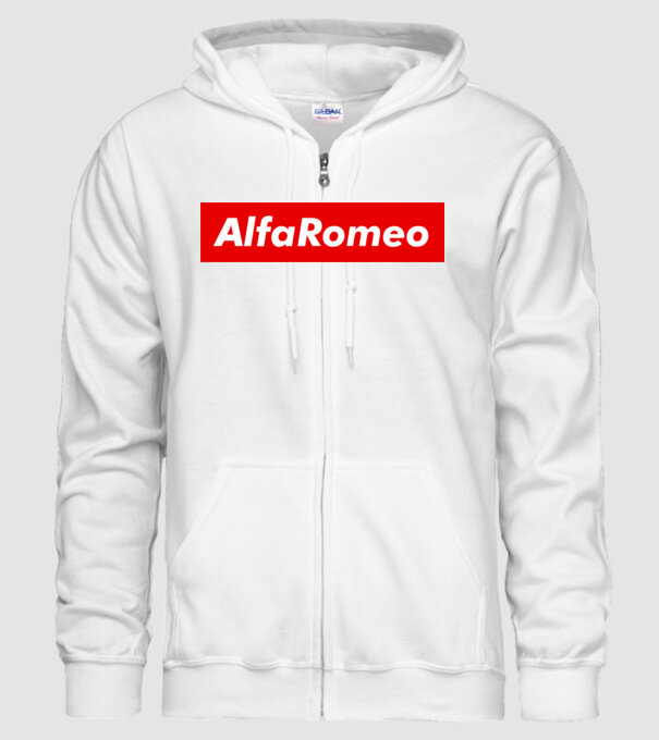 Alfa Romeo like supreme minta fehér pólón