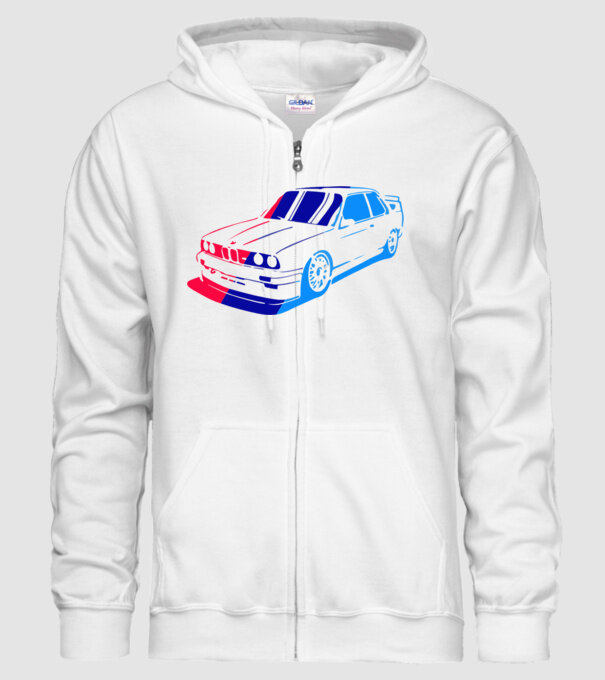 BMW 3 E30 minta fehér pólón