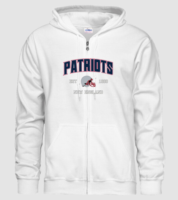 New England Patriots - retro logo minta fehér pólón
