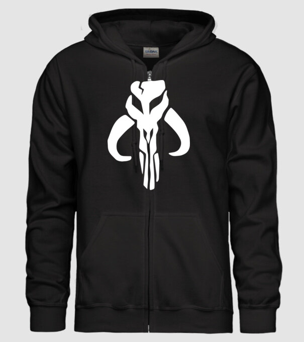 mandalorian szimbólum minta fekete pólón
